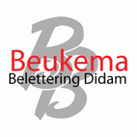 Beukema Belettering logo vector logo