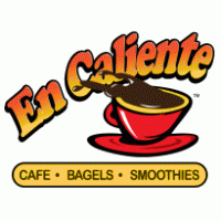 En Caliente Cafe logo vector logo
