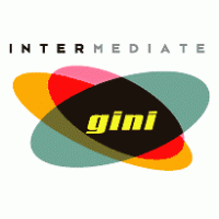 Intermediate gini logo vector logo