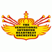 the sensational skydrunk heartbeat orchestra logo vector logo