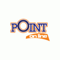 point on line logo vector logo