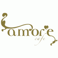 amore cafe logo vector logo