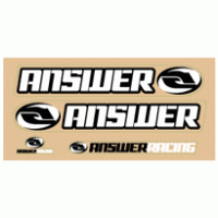 Answer Racing logo vector logo