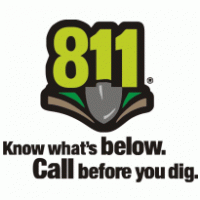 811 Know Whats Below logo vector logo