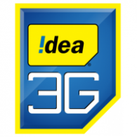 Idea Mobile of india 3G logo vector logo