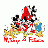 Mickey & Friends logo vector logo