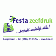 Festa zeefdruk logo vector logo
