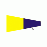 5 Flag logo vector logo