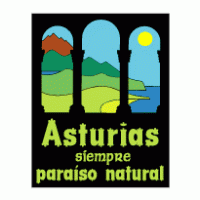 Asturias paraiso natural logo vector logo
