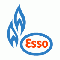 esso gas logo vector logo