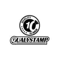 Qualistamp10 years logo vector logo