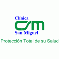 clinica san miguel logo vector logo