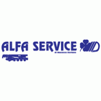 alfa service logo vector logo