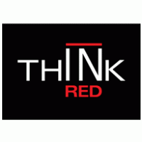 Think in RED logo vector logo