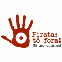 Pirata: tô fora logo vector logo