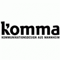 komma – Kommunikationsdesign aus Mannheim logo vector logo