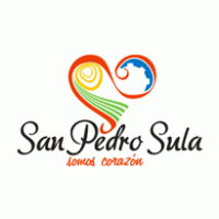 San Pedro Sula, somos corazón logo vector logo