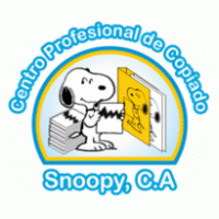Centro de copiado profesional Snoopy logo vector logo