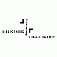 Samenwerking Bibliotheek en Lokale Omroep logo vector logo