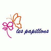Les Papillons logo vector logo