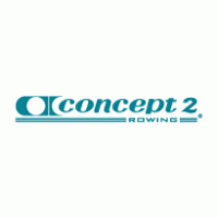 concept 2 rowing logo vector logo