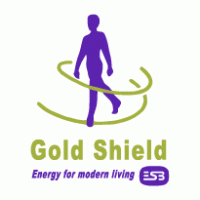 Gold Shield logo vector logo