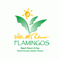 Villa del Palmar FLAMINGOS logo vector logo