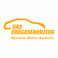 Erdgasfahrzeug logo vector logo