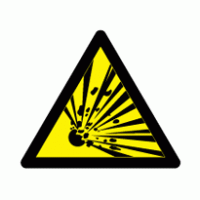 Danger – Explosive! (colour) logo vector logo