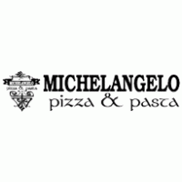michelangelo pizza and pasta logo vector logo