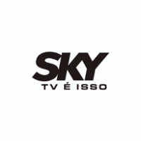 SKY TV É ISSO logo vector logo