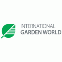 international garden world – English logo vector logo
