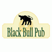 Black Bull Pub logo vector logo
