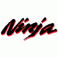 Ninja Kawasaki Old Style logo vector logo