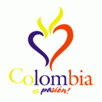 colombia es pasion logo vector logo