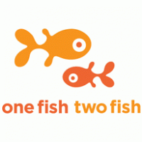 one fish two fish logo vector logo