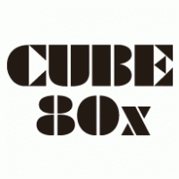 Cube 80X logo vector logo