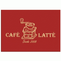 cafe latte logo vector logo