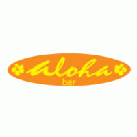 aloha bar logo vector logo