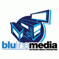Blu Line Media logo vector logo