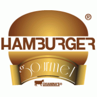 Hamburger Gourmet logo vector logo