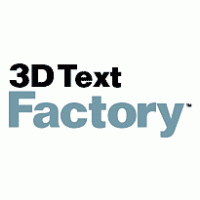 3D Text Factory logo vector logo