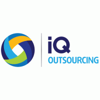 iq outsourcing logo vector logo