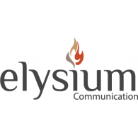 Elysium communication logo vector logo