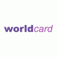 Worldcard logo vector logo