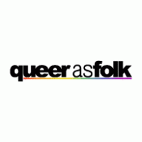 Queer as folk logo vector logo