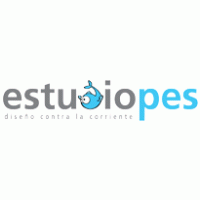 estudiopes . diseño contra la corriente logo vector logo
