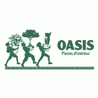 Oasis Plantes interieur logo vector logo