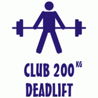Club 200kg Deadlift logo vector logo