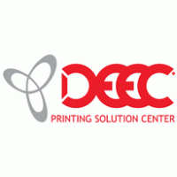 DEEC printing solution center logo vector logo